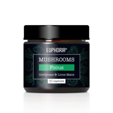 Euphoria Mushrooms Focus Blend Cordyceps & Lions Mane 