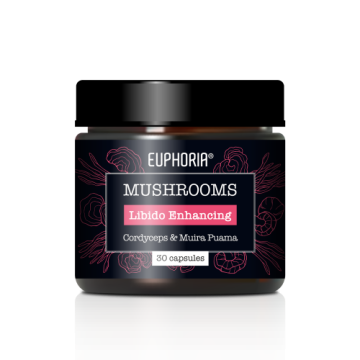 Euphoria Mushrooms Libido Enhancing Blend Cordyceps & Muira Puama 