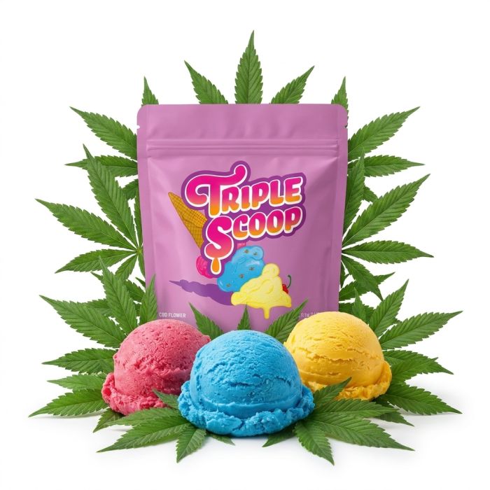 Cookies CBD Flower Triple Scoop 3.5g in Originaldose