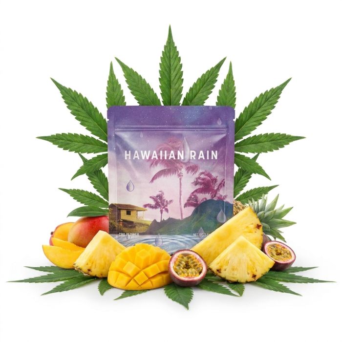 Cookies CBD Flower Hawaiian Rain 3.5g in Glasmason Jar bei smokepope