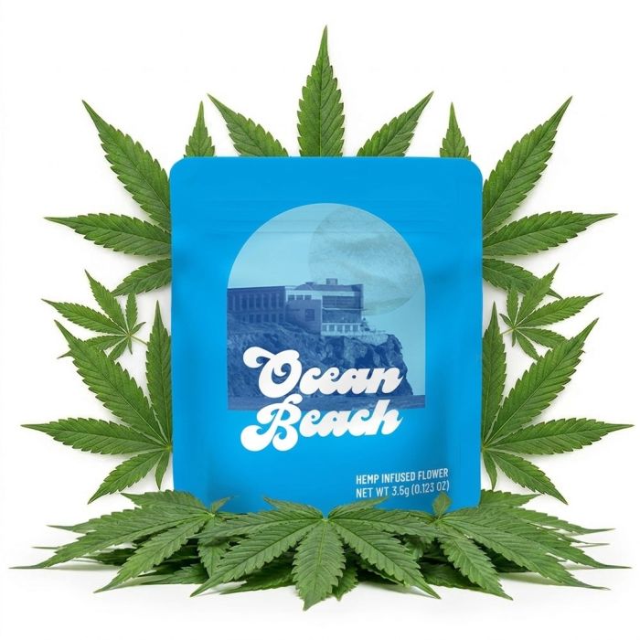Cookies Infused Flower Ocean Beach 3,5g Hanfblüten Verpackung