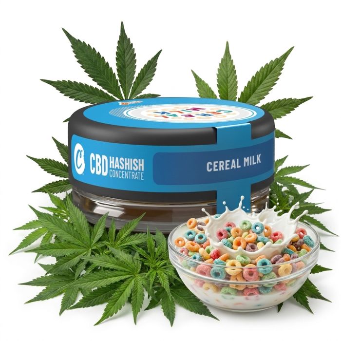 Cookies CBD Hash Cereal Milk 1g Kompaktes CBD-Hasch mit süßem Aroma
