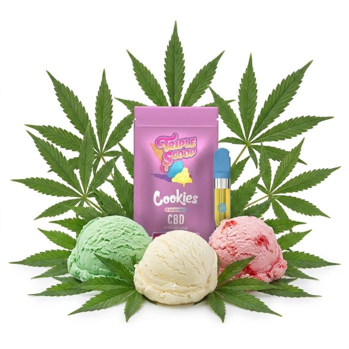 Cookies CBD Cartridge Triple Scoop 1ml Vape Kartusche mit 510 Gewinde