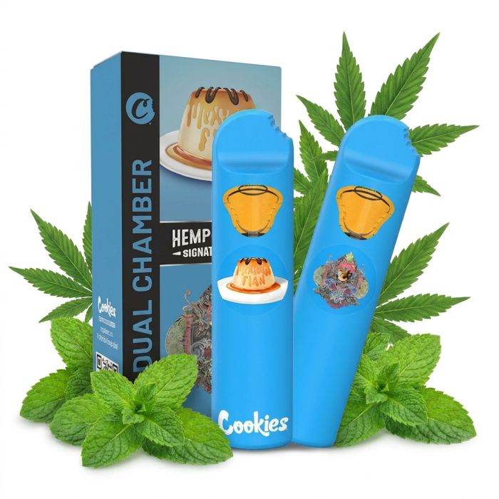 Cookies Infused Dual Chamber Vape Adios Mother Fckr & Miami Mint mit zwei Kübeln und Wechsler