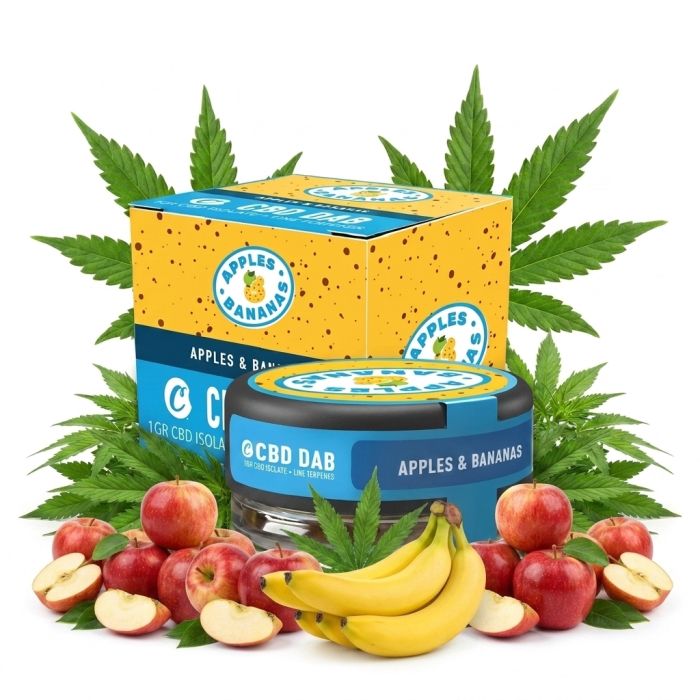 Cookies CBD Dab Apples & Bananas im geschlossenen Behälter