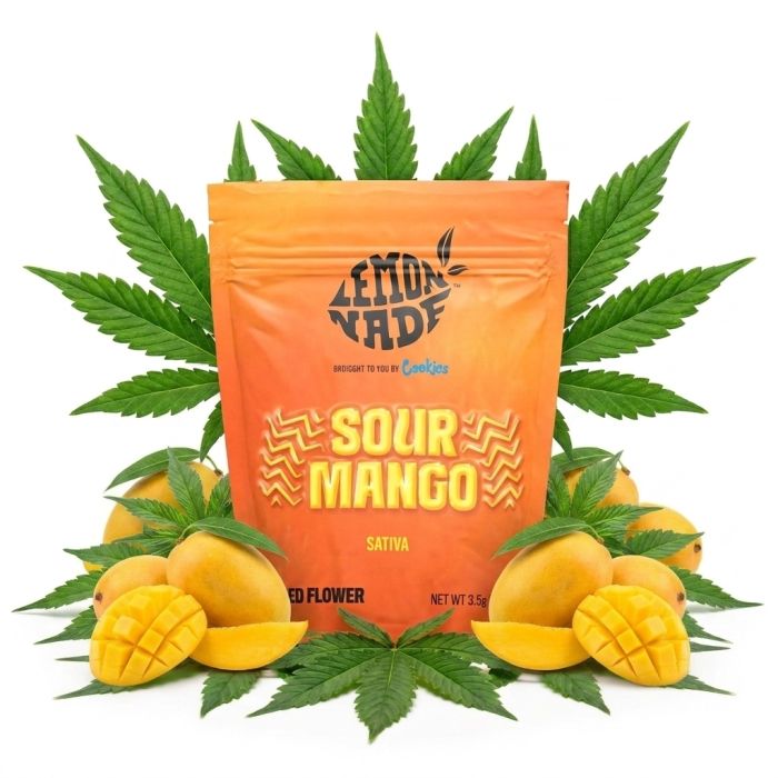 Cookies Infused Flower Sour Mango Blüten in versiegelter Verpackung