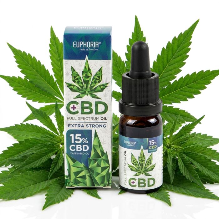 Euphoria CBD Öl 15% Vollspektrum im Tropffläschchen