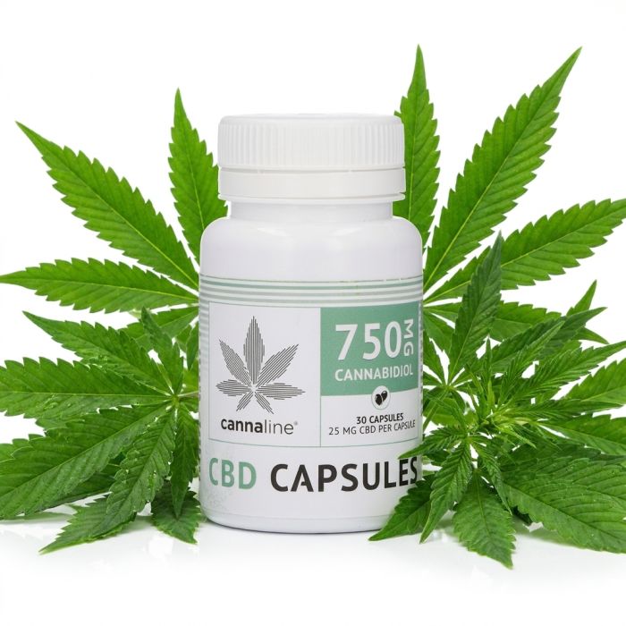 Cannaline CBD Capsules 750 mg Dose mit 30 Kapseln