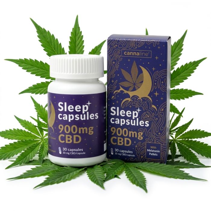 Cannaline Sleep Capsules CBD Kapseln 900mg Packung