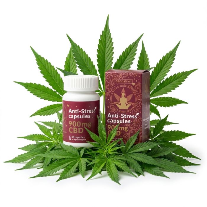 Cannaline Anti-Stress Capsules Dose mit 900 mg CBD