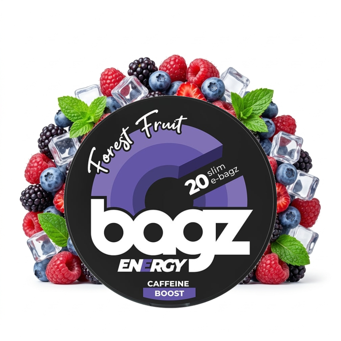 BAGZ ENERGY Forest Fruit Energy Pouches Dose mit 20 Beuteln