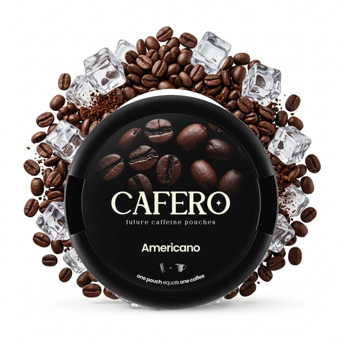 CAFERO Americano Energy Pouches Dose mit 20 Beuteln