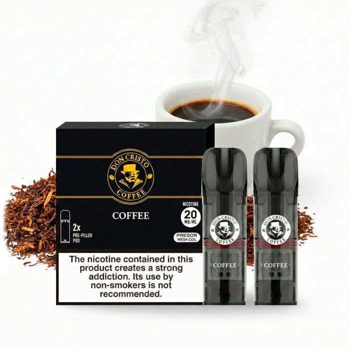 Don Cristo Pods Coffee vorbefüllte Liquid-Kartusche mit Kaffeegeschmack
