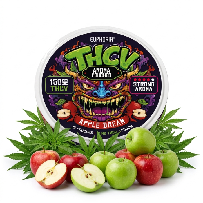 Euphoria THC V Aroma Pouches Apple Dream Dose με Slim saches και άρωμα μήλου