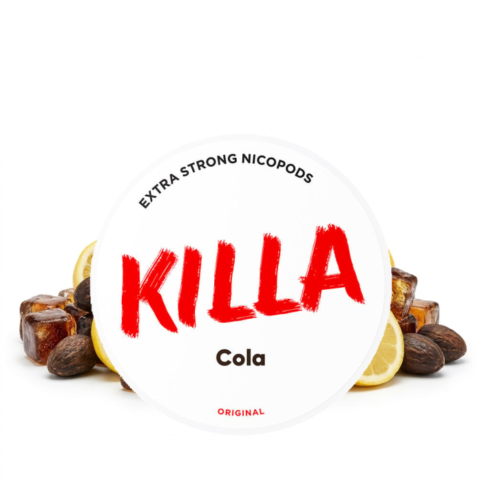 Σακκίδια νικοτίνης Killa Cola με Slim σακκίδιο σε γεύση κολας