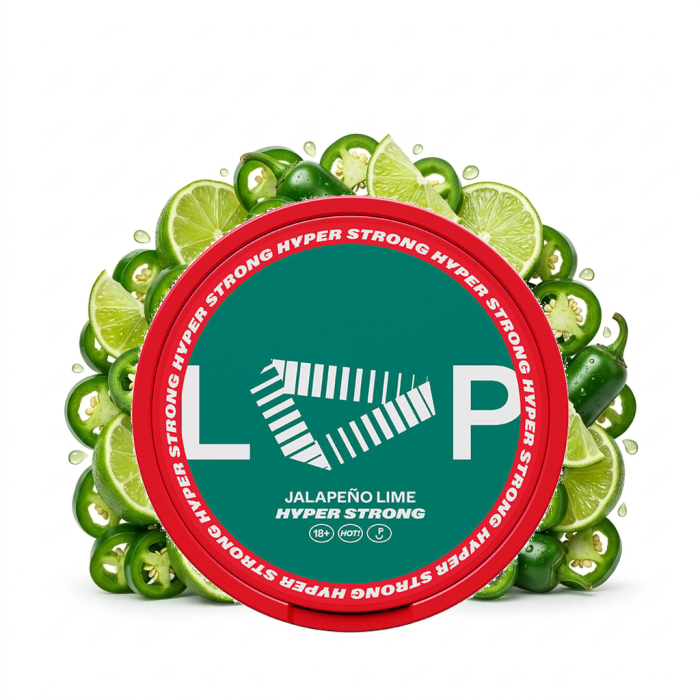 LOOP Jalapeño Lime Hyper Strong Nicotine Pouch Slim Dose mit Beutel-Detail