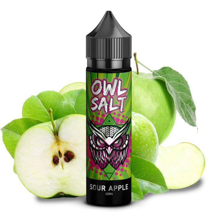 OWL Salt Sour Apple Aroma 10ml Longfill Flasche mit saurem grünem Apfelgeschmack