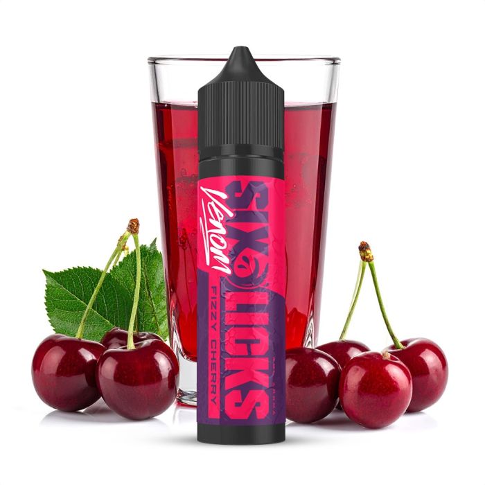 Six Licks Venom Fizzy Cherry Aroma Flasche für E-Zigaretten