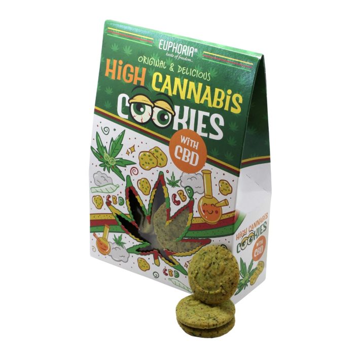 Euphoria Kekse mit hohem Cannabisgehalt und CBD Euphoria Kekse mit hohem Cannabisgehalt und CBD