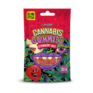 Euphoria Cannabis Gummies Strawberry Haze 