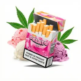 COCORI KUSH CBD Zigaretten COCORIBUD Gelato Packung mit vorgerollten hanfbasierten Zigaretten
