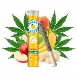 Cookies CBD Pre-Rolled Joint Apples & Bananas fertig gedreht in aromaschützender Verpackung