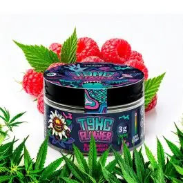 Euphoria T9HC Flowers Herbal Mix Raspberry Chemdawg 3 g Tiegel mit fruchtigem Himbeer-Aroma