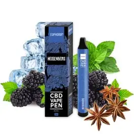 Euphoria CBD Disposable Vape Pen Heisenberg Verpackung und Einweg-Stift