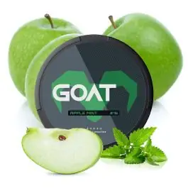 GOAT Nicotine Pouches Apple Mint Strong Dose mit frischen Apfel- und Minz-Aromen für starken Genuss