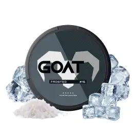 GOAT Nicotine Pouches Frosted Strong All-White-Dose mit Minzgeschmack