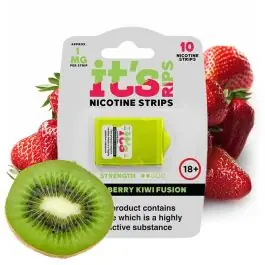 its POUCH RIPS Nicotine Stripes Strawberry Kiwi Fusion Verpackung mit auflösbaren Frucht-Streifen