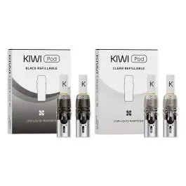 Kiwi 2 Pods Ersatz-Cartridges mit transparentem Tank und integriertem Mesh-Coil