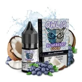 OWLIQ Nikotinsalz Overdosed Blueberry Coco 10ml Liquidflasche für E-Zigaretten