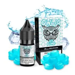 OWLIQ Nikotinsalz Overdosed Icy Bomb 10ml Liquid Flasche mit eisigem Design