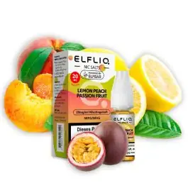 ELFLIQ Lemon Peach Passion Fruit Nikotinsalz 10ml Flasche von Elf Bar
