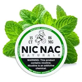 NIC NAC Nicotine Drops Spearmint Dose mit frischen Lutschtabletten für diskreten Nikotingenuss
