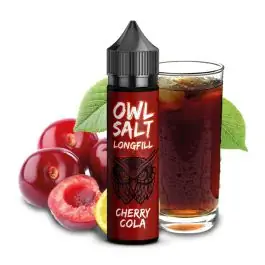 OWL Salt Cherry Cola Aroma Flasche für E-Zigaretten mit intensivem Kirsch-Cola-Geschmack