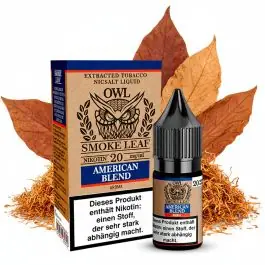 OWL Smoke Leaf American Blend Nikotinsalz Liquid Flasche