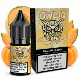 OWL Nikotinsalt Overdosed Gold Apricot Melon 10ml E-Liquid Flasche für Pod-Systeme