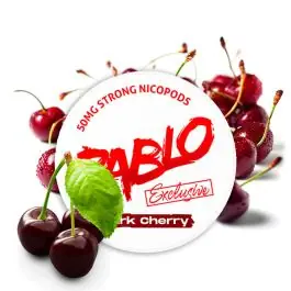 Pablo Nicotine Pouches Exclusive Dark Cherry Dose mit reifem Kirscharoma im diskreten Slim Format