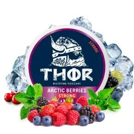 Thor Arctic Berries Nicotine Pouches Dose im arktischen Design für rauchfreien Genuss