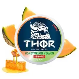 Thor Honeymelon Heaven Strong Nicotine Pouches Dose mit fruchtigem Honigmelonen-Design