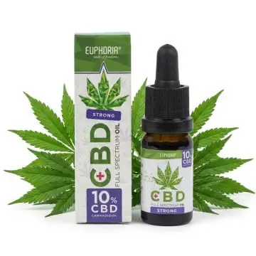 Euphoria CBD Öl 10% in 10ml Tropfflasche mit Terpenprofil
