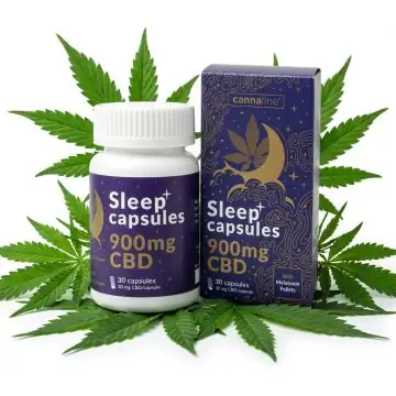 Cannaline Sleep Capsules CBD Kapseln 900mg Packung