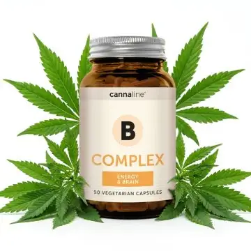Cannaline B complex Energy & Brain Nahrungsergänzungsmittel Dose