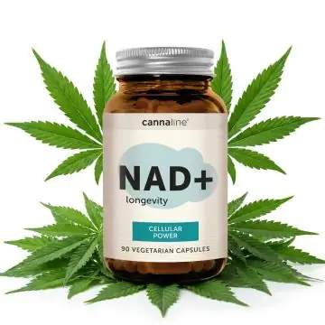Cannaline NAD+ Cellular Power Nahrungsergänzung Kapseln Frontalansicht