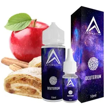 Antimatter Deuterium Aroma Flasche für E-Zigaretten mit Apfelkuchen- und Zimtgeschmack