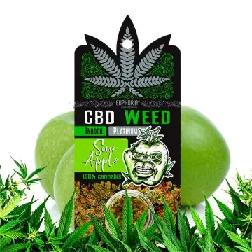 Euphoria CBD Weed Sour Apple 0,7 g