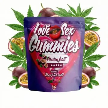 CANNAShock Love Sex Gummies Passion Fruit Libido Boost Dose mit tropischen Fruchtgummies für Erwachsene