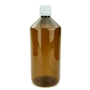PET Laborflasche 1000 ml braun